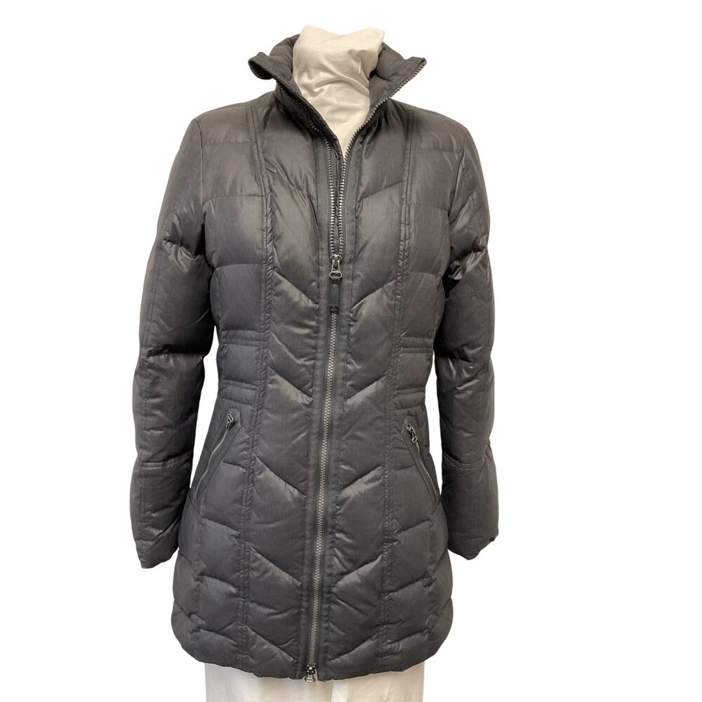 Prana Breathe Puffer Jacket Womens Size S Quilted Insulated Full Zip Gray - Picture 2 of 6